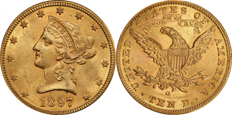 1897-O Liberty Head Eagle. Winter-3. MS-62 (PCGS). CAC.

A gorgeous Mint State...