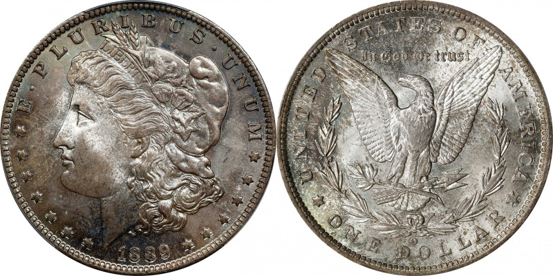 1889-O Morgan Silver Dollar. MS-65 (PCGS).

Both sides are dusted with soft gr...