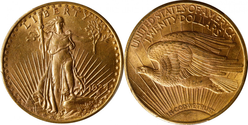 1924-D Saint-Gaudens Double Eagle. MS-62 (PCGS).

Highly desirable Mint State ...