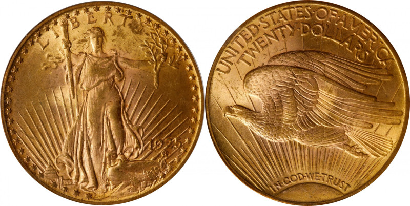 1925 Saint-Gaudens Double Eagle. MS-63 (PCGS). OGH.

Sharply struck and fully ...