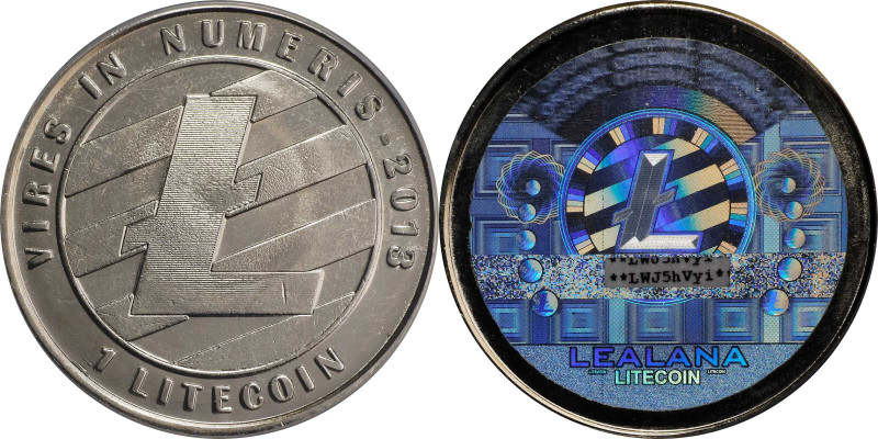 2013 Lealana 1 Litecoin (LTC). Loaded. Firstbits LWJ5hVyi. Black Address, Non-Se...