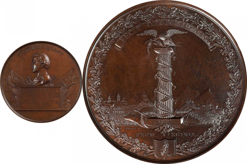 "1847" (post-1850) Major General Winfield Scott / Mexican-American War Medal. By...