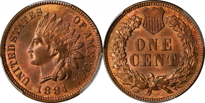 1884 Indian Cent. MS-65 RB (PCGS).

PCGS# 2149. NGC ID: 228B.