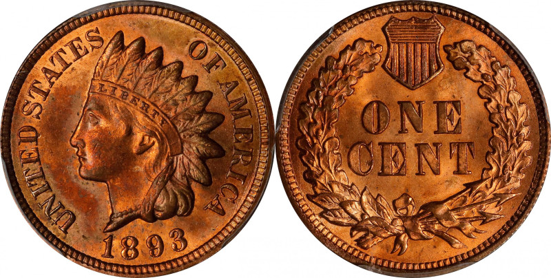 1893 Indian Cent. MS-65 RB (PCGS).

PCGS# 2185. NGC ID: 228M.