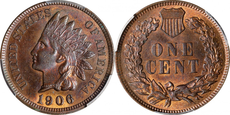 1906 Indian Cent. Snow-20, FS-303. Repunched Date. MS-63 RB (PCGS).

PCGS# 412...