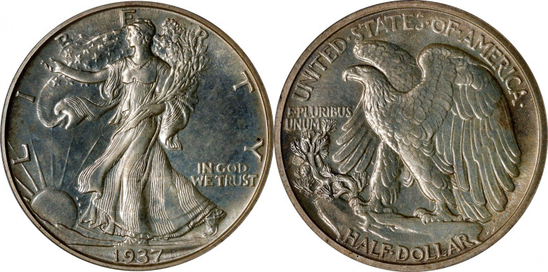 1937 Walking Liberty Half Dollar. Proof-64 (PCGS). CAC. OGH--First Generation.
...