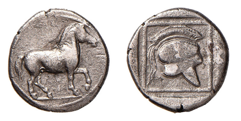 MACEDONIA - AIGAI - PERDIKKAS II (circa 451-413 a.C.) TETROBOLO gr.2,0 - D/Caval...