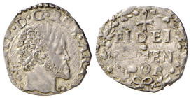 NAPOLI - FILIPPO II (II°per. 1554-1598) CARLINO -D/Testa nuda a d. PHILIPP DG REX ARA VTRI R/Scritta sormontata da croce FIDEI=DEFEN=SOR - Ar - P&R.39...