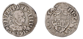 NAPOLI - FILIPPO IV (1621-1665) CARLINO 10 GRANA 1634 - D/Busto a testa nuda a destra PHILIPPVS.IIII.R.1634 R/Stemma coronato HISPANIA V SICILIAE Ar -...