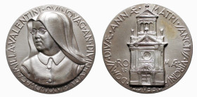 ROMA (1926) MEDAGLIA A R - SUOR CAMILLA VALENTINI RESTAURI DELLA CHIESA DI S. ANNA IN VATICANO -D/Busto di suor Camilla Valentini a s. R/Prospetto del...