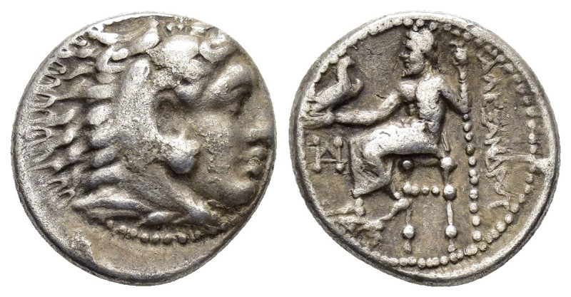 KINGS of MACEDON.Alexander III.(336-323 BC).Miletos.Drachm.

Obv: Head of Herakl...