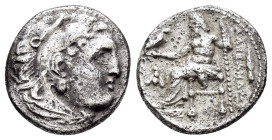 KINGS of MACEDON. Alexander III The Great.(336-323 BC).Magnesia pros Maiandros.Drachm.

Obv : Head of Herakles right, wearing lion skin.

Rev : AΛΕΞΑΝ...
