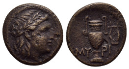 AEOLIS. Myrina.(2nd-1st centuries BC).Ae.

Weight : 3.57 gr
Diameter : 16 mm