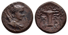 AEOLIS.Kyme.(Circa 320-250 BC).Ae.

Weight : 3.20gr
Diameter : 14 mm