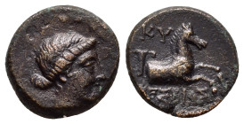 AEOLIS.Kyme.(Circa 350-250 BC).Ae.

Weight : 2.6 gr
Diameter : 14 mm