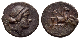 AEOLIS.Kyme.(Circa 350-250 BC).Ae.

Weight : 2.4 gr
Diameter :15 mm