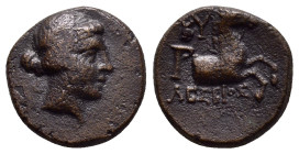 AEOLIS.Kyme.(Circa 320-250 BC).Ae.

Weight : 3.2 gr
Diameter : 14 mm