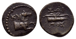 AEOLIS.Kyme.(Circa 165-early 1st century BC).Ae.

Weight : 2.01 gr
Diameter : 12 mm