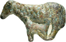 ANCIENT ROMAN BRONZE SHEEP STATUETTE.(1st-2nd century).Ae.

Weight : 92.3 gr
Diameter : 56 mm