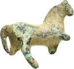 ANCIENT ROMAN BRONZE HORSE STATUETTE.(1st-2nd century).Ae.

Weight : 24.4 gr
Diameter : 39 mm