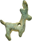 ANCIENT ROMAN BRONZE GAZELLE STATUETTE.(1st-2nd century).Ae.

Weight : 10.1 gr
Diameter : 28 mm