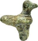 ANCIENT ROMAN BRONZE EAGLE STATUETTE.(1st-2nd century).Ae.

Weight : 7.9 gr
Diameter : 22 mm