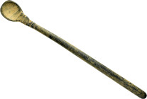 ANCIENT ROMAN BRONZE MEDICAL TOOL.(1st-2nd century).Ae.

Weight : 11.5 gr
Diameter : 102 mm