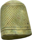 ANCIENT ROMAN BRONZE THIMBLE.(Circa 1st - 2nd Century).Ae.

Weight : 4.9 gr
Diameter : 22 mm