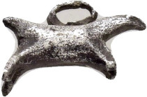 ANCIENT ROMAN SILVER HORSE STATUETTE.(1st-2nd century).Ae.

Weight : 1.09 gr
Diameter : 14 mm