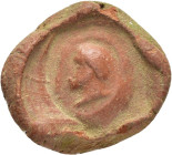 ANCIENT ROMAN TERRACOTTA THEATER TICKET.

Weight : 1.4 gr
Diameter : 19 mm