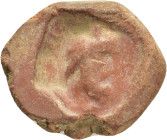 ANCIENT ROMAN TERRACOTTA THEATER TICKET.

Weight : 2.19 gr
Diameter : 22 mm