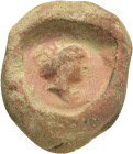 ANCIENT ROMAN TERRACOTTA THEATER TICKET.

Weight : 2.7 gr
Diameter : 22 mm
