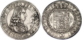 Austrian States Tyrol 1 Taler 1646
MT# 506, Dav. 3365, N# 302664; Silver; Ferdinand Karl; Hall Mint; XF