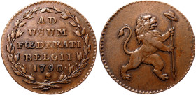 Austrian Netherlands 2 Liards 1790
KM# 45; Copper 6.69g 27mm; Rare Coin; AUNC