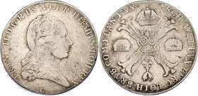Austrian Netherlands 1/2 Kronentaler 1795 C
KM# 61, Dav. 1284, N# 46363; Silver; Franz II; Prague Mint; VF