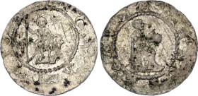 Bohemia Denar 1100 - 1100 (ND)
Cach# 419, N# 93066; Silver 0.4 g.; Borivoj II; VF+