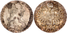 Austria 1 Taler 1780 SF Restrike
KM# T1, Y# 55, G# 2, N# 7393; Silver; Maria Theresia (1740-1780); mint luster; golden patina; VF-XF