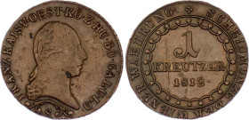 Austria 1 Kreuzer 1812 S
KM# 2112, N# 7097; Copper; Franz I; Smolnik Mint; AUNC