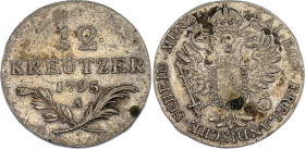 Austria 12 Kreuzer 1795 A
KM# 2137, N# 18040; Silver; Franz II; Vienna Mint; VF-XF