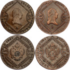 Austria 2 x 15 Kreuzer 1807 A-B
KM# 2138, N# 7069; Copper; Francis I of Austria (1804-1835); one coin coated with protective varnish; VF-XF