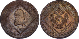 Austria 30 Kreuzer 1807 A
KM# 2149, N# 7068; Copper; Francis I of Austria; AUNC