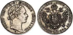 Austria 10 Kreuzer 1853 A
KM# 2203, N# 33458; Silver; Franz Joseph I; XF+