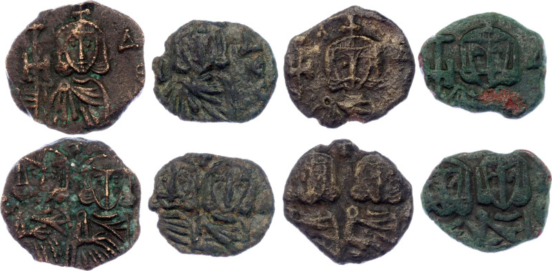 Byzantium 4 x Follis 741 - 775 AD
SB 1569; Copper; Constantine V Copronymus, wi...