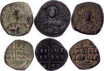 Byzantium 3 x Follis 1028 - 1034 AD
Copper; Romanus III; Anonimous; VF