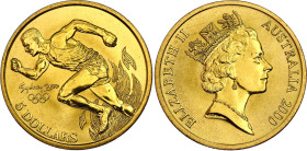 Australia 5 Dollars 2000
KM# 356, N# 9840; Aluminium-bronze; 3rd Portrait - Athletics; UNC