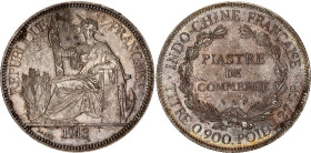 French Indochina 1 Piastre 1913 A Paris
KM# 5a.1, Lec# 294, N# 11287; Silver; Third Republic (1870-1940); Marianne seated left with fasces; mint lust...