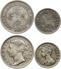 Hong Kong 10 - 20 Cents 1888
Silver; Victoria