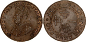 Hong Kong 1 Cent 1925
KM# 16, N# 3798; Bronze; George V; London Mint; AUNC