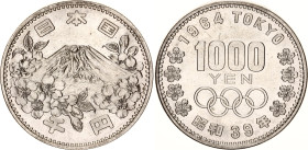 Japan 1000 Yen 1964 (39)
Y# 80, JNDA# 03-1, N# 14007; Silver; 1964 Summer Olympics, Tokyo; UNC
