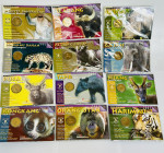 Malaysia 12 x 25 Sen 2003 Full Series Set
KM# 77 - 88; Brass; Endangered Species Series; Original Packing; UNC